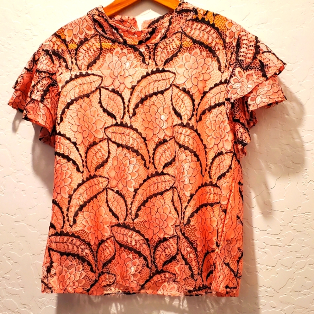 Pink Lace Blouse/Top